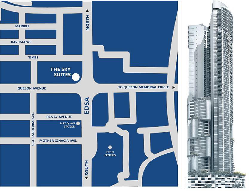 Commercial Space Mezzanine in SkySuites Tower, EDSA cor Quezon Avenue